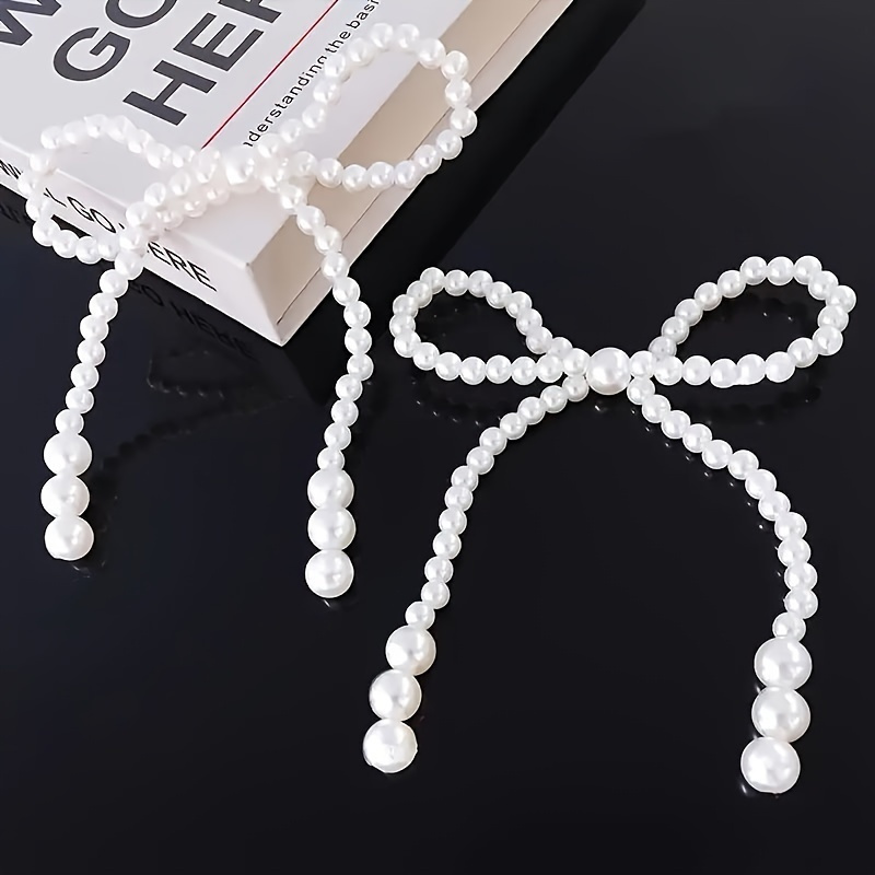 Men Accessories Bouquet - 10pcs Hand Woven Imitation Pearl Bow