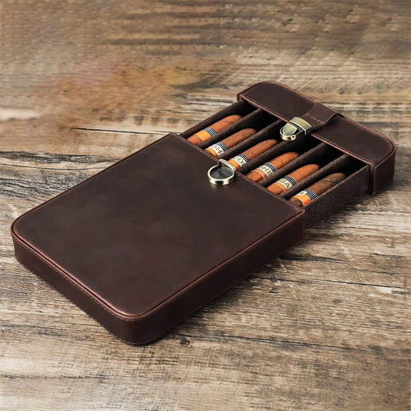 Men Accessories Drawer - 6pcs-slot geniue drawer Cigar Box Travel
