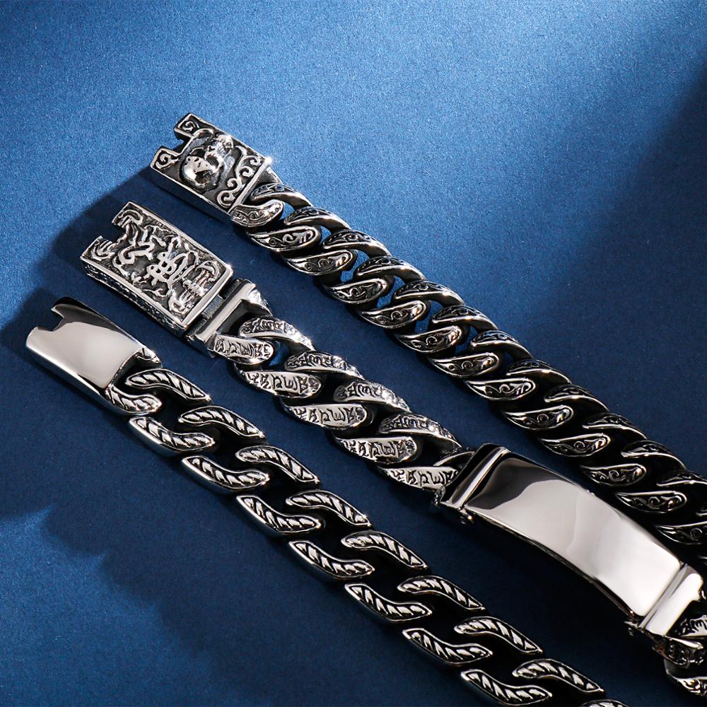 Kalen Punk Chain Skull Bangles - Men Accessories Bd 评论和价格