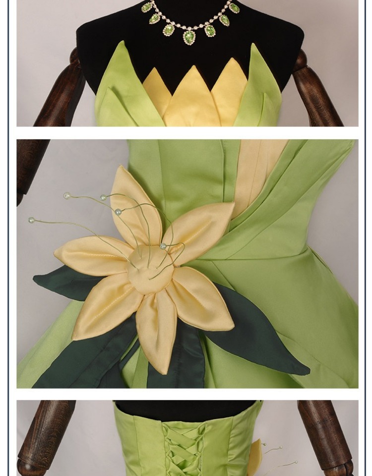 Princess Tiana Dress Cosplay C - Men Accessories Kit 评论和价格