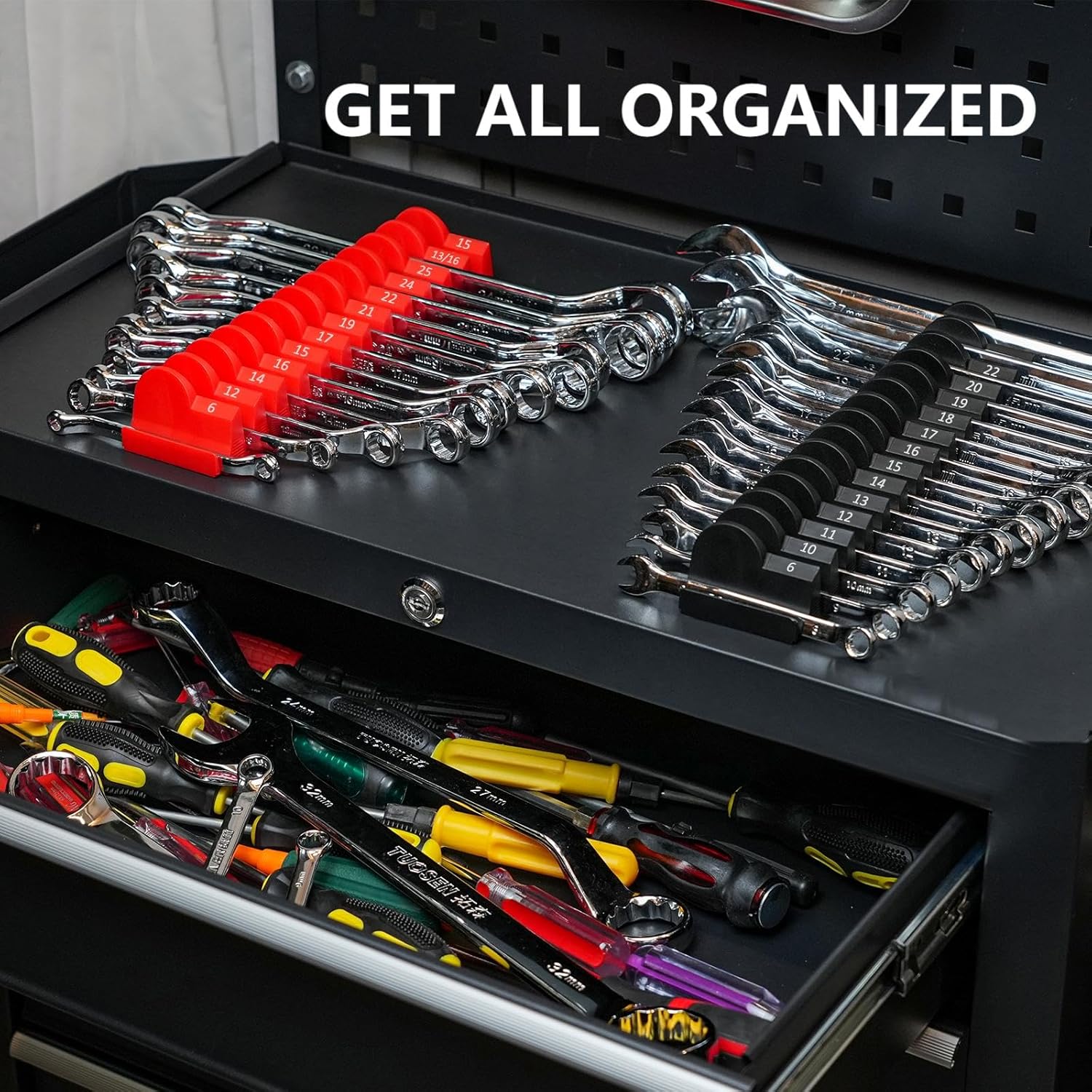 48Pcs Modular Wrench Organizer - Men Accessories Drawer 评论和价格