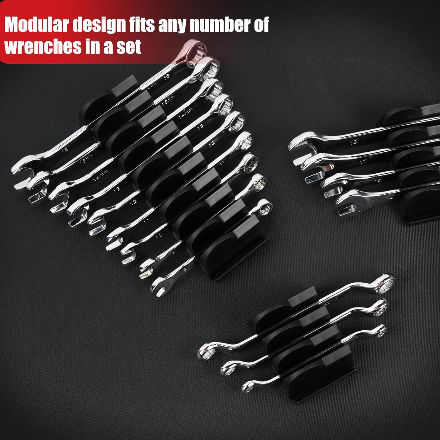 48Pcs Modular Wrench Organizer - Men Accessories Drawer 评论和价格