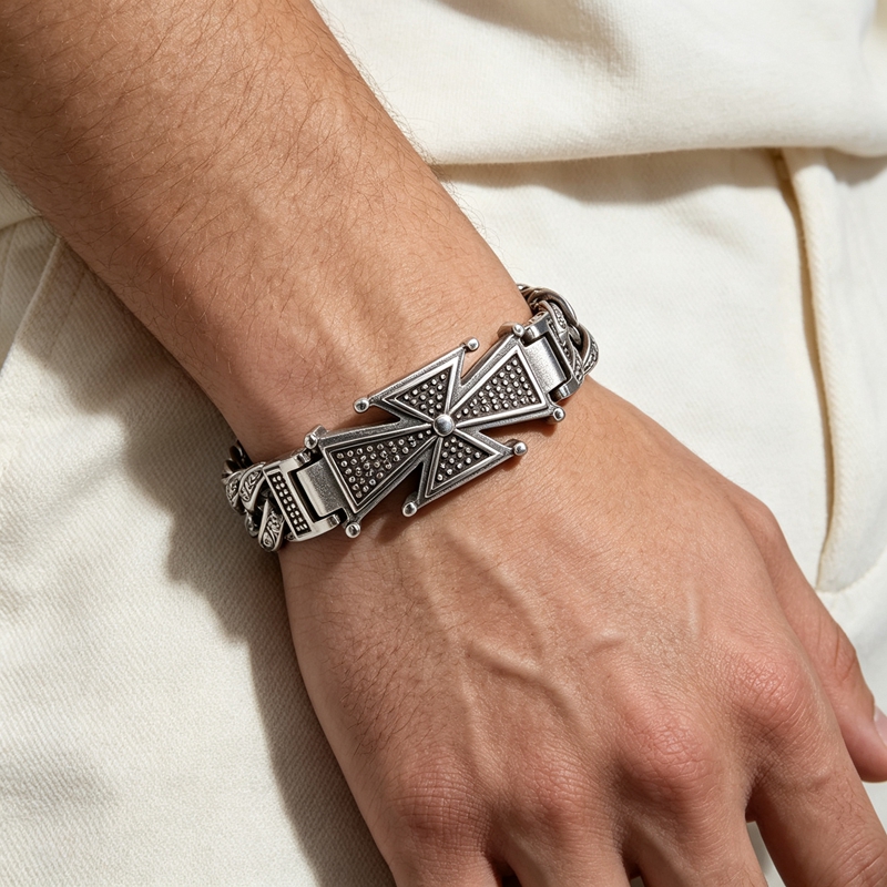 Kalen Vintage Stainless Steel  - Men Accessories Bd 评论和价格