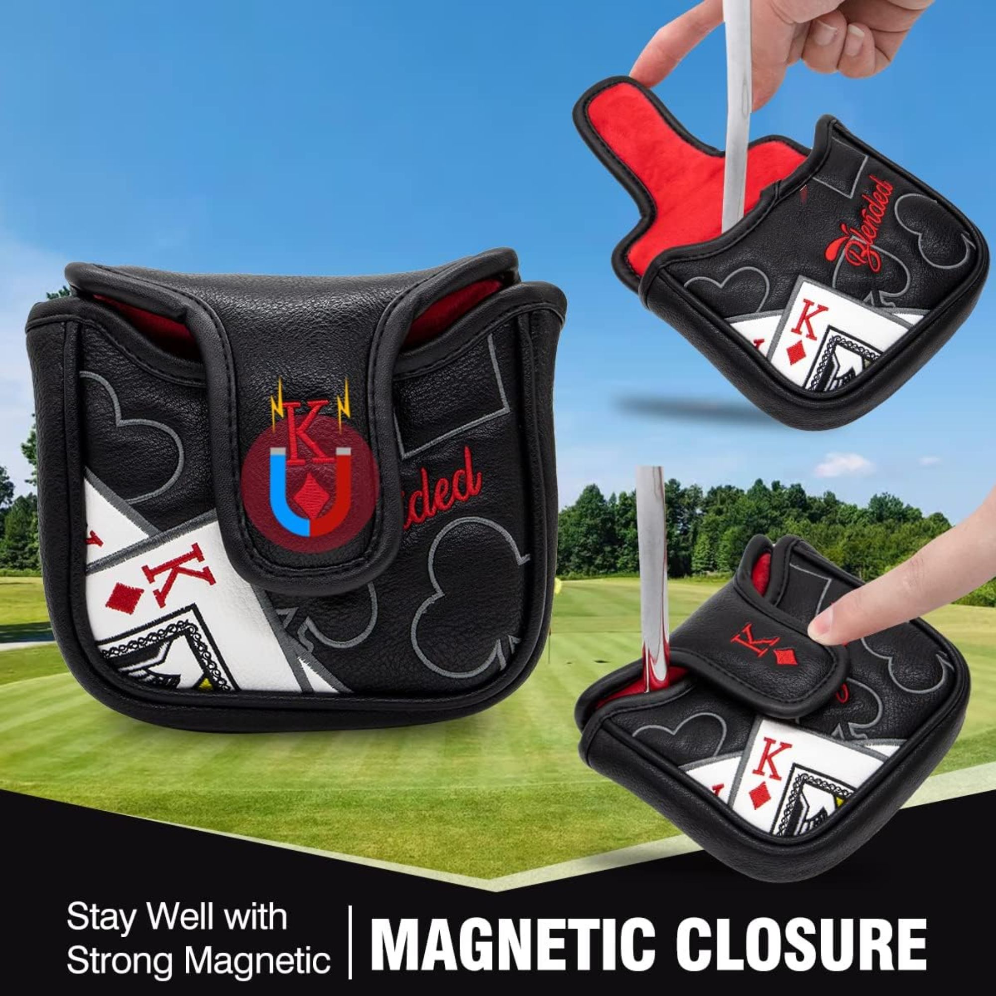 King Of Hearts Embroidered Mal - Men Accessories Usa 评论和价格