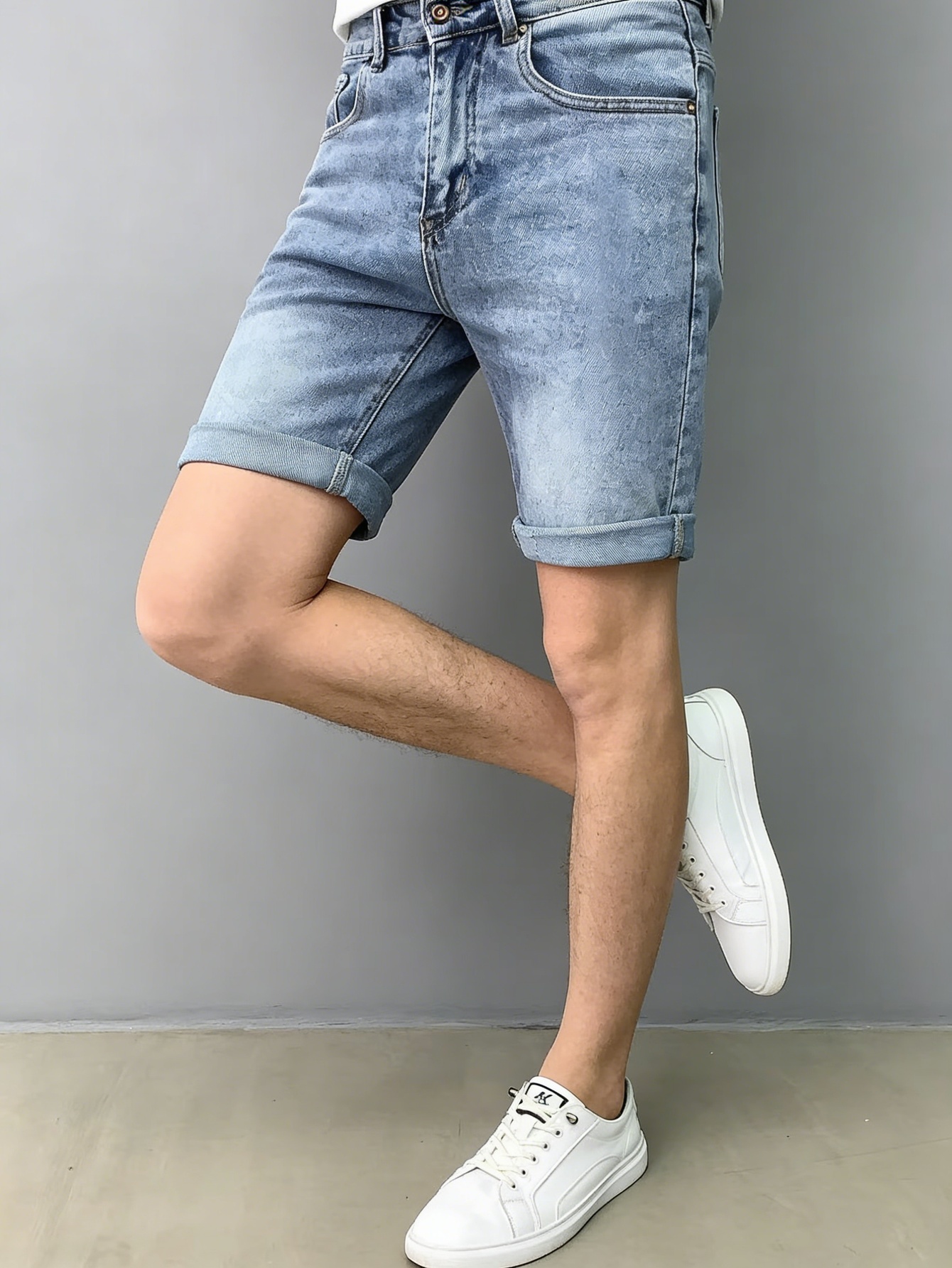 Men Classic Stretch Blue Denim - Men Accessories To Wear 评论和价格