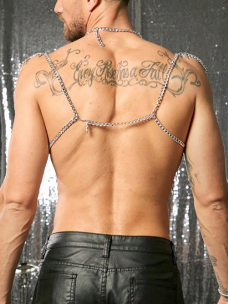 Tassels Chain Body Shoulder Se - Men Accessories To Wear 评论和价格