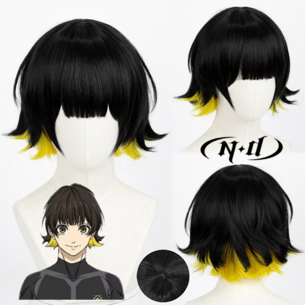 ND Cosplay Wigs BLUE Anime LOC - Men'S Yellow Accessories 评论和价格