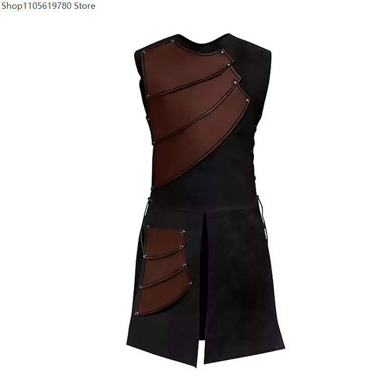Faux‑Leather Cosplay Sleeveles - Men Accessories To Wear 评论和价格