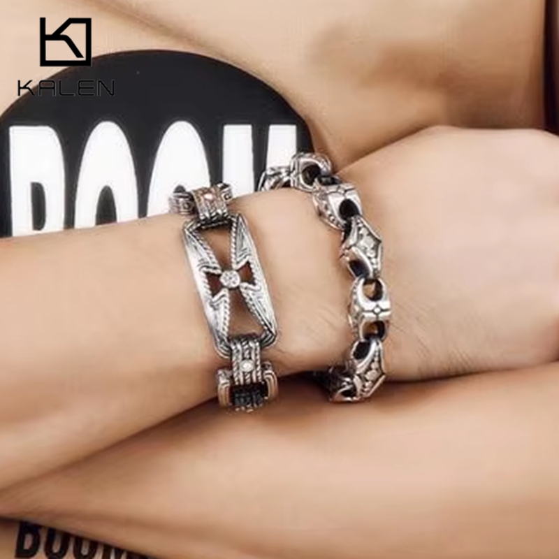 KALEN Punk Cross Bracelet Men' - Men Accessories Bd 评论和价格