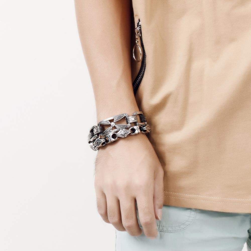 KALEN Punk Cross Bracelet Men' - Men Accessories Bd 评论和价格