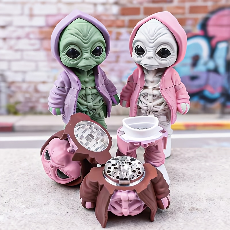 Funny Alien Herb Grinder Spice - Men Accessories To Gift 评论和价格