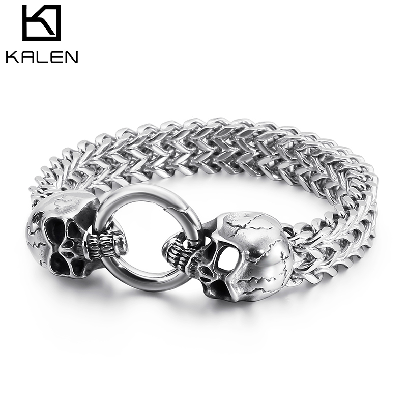 KALEN Punk Stainless Steel Sku - Men Accessories Bd 评论和价格