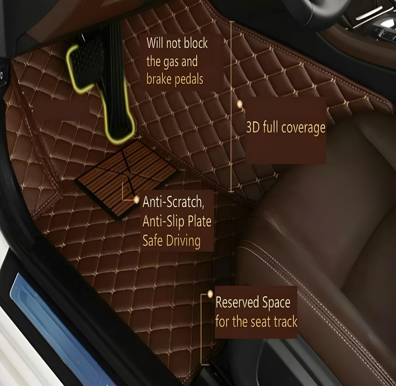 Custom Car Floor Mats Fit For  - Men Accessories Bd 评论和价格