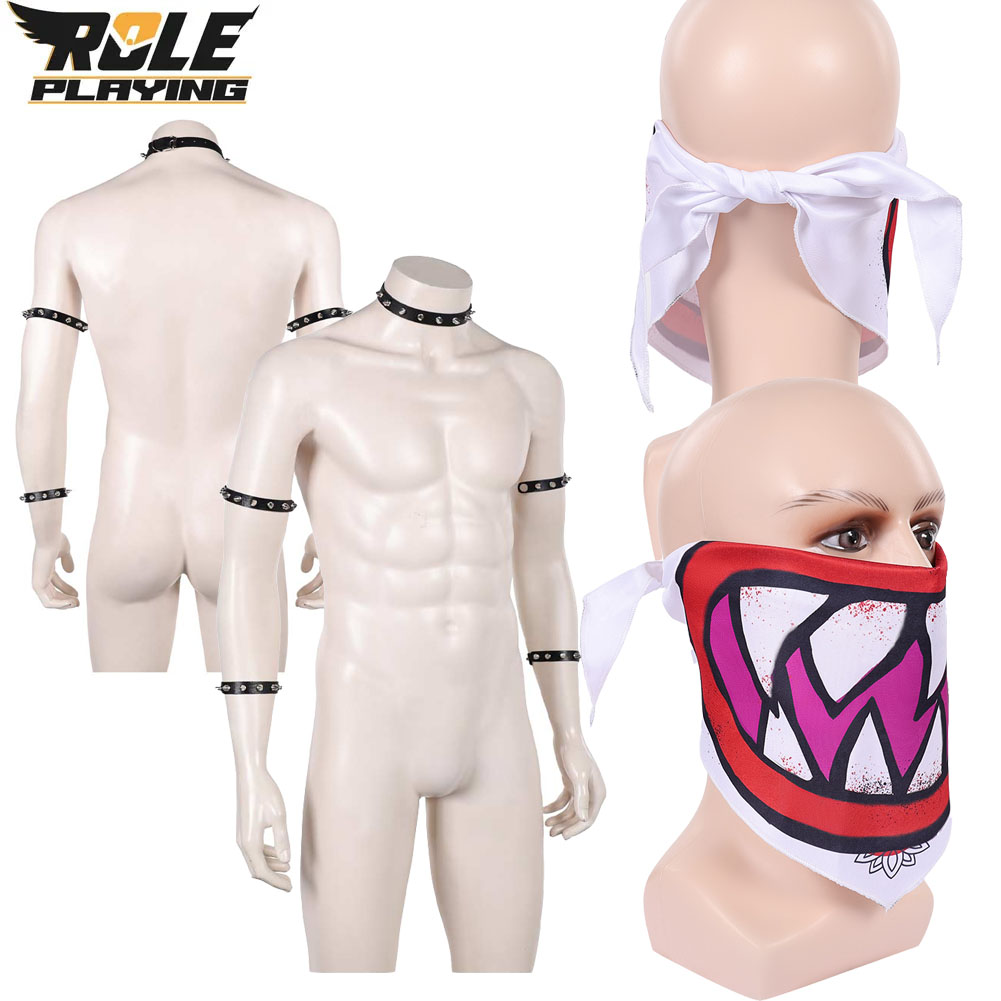 Bowser Jr Cosplay Scarf Mask B - Men Accessories Kit 评论和价格