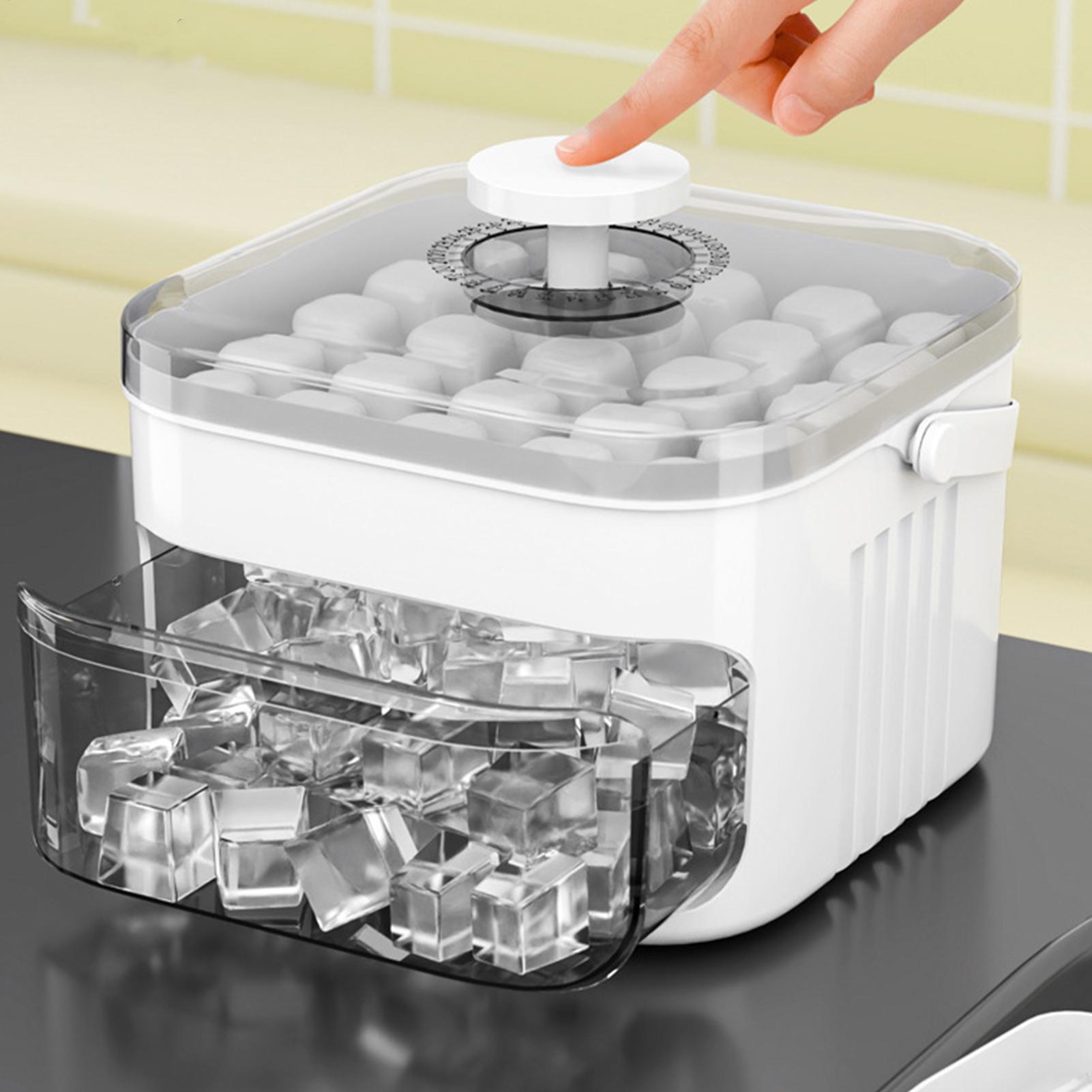 Compact Double Layer Ice Cube  - Men Accessories Drawer 评论和价格