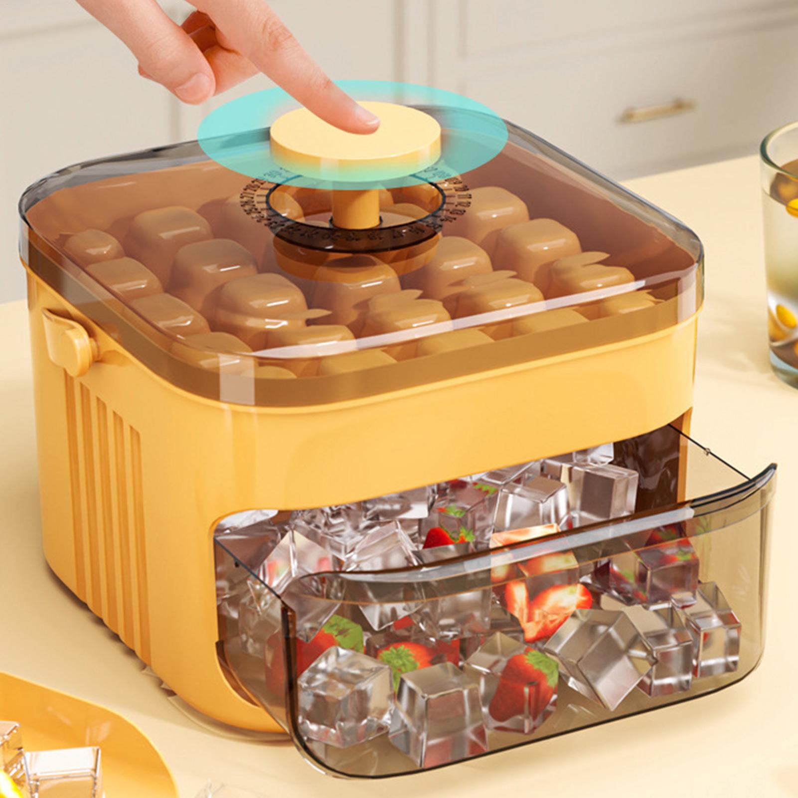 Compact Double Layer Ice Cube  - Men Accessories Drawer 评论和价格