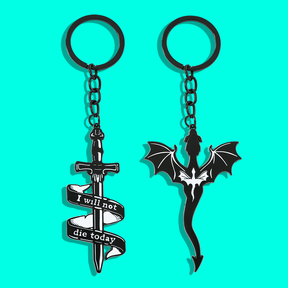 Fourth Wing Black Dragon Keych - Men'S Accessories And Jewelry 评论和价格