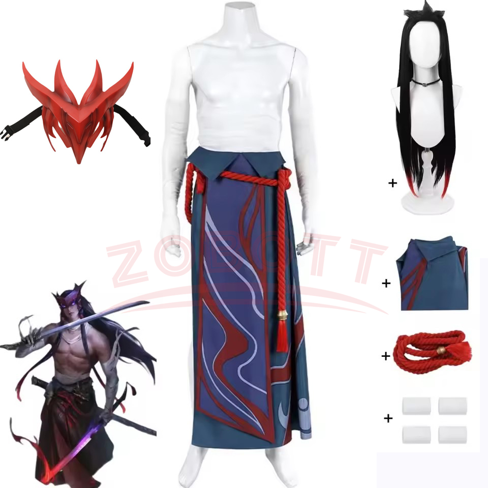 Game LOL Unforgotten Yone Cosp - Men Accessories Kit 评论和价格