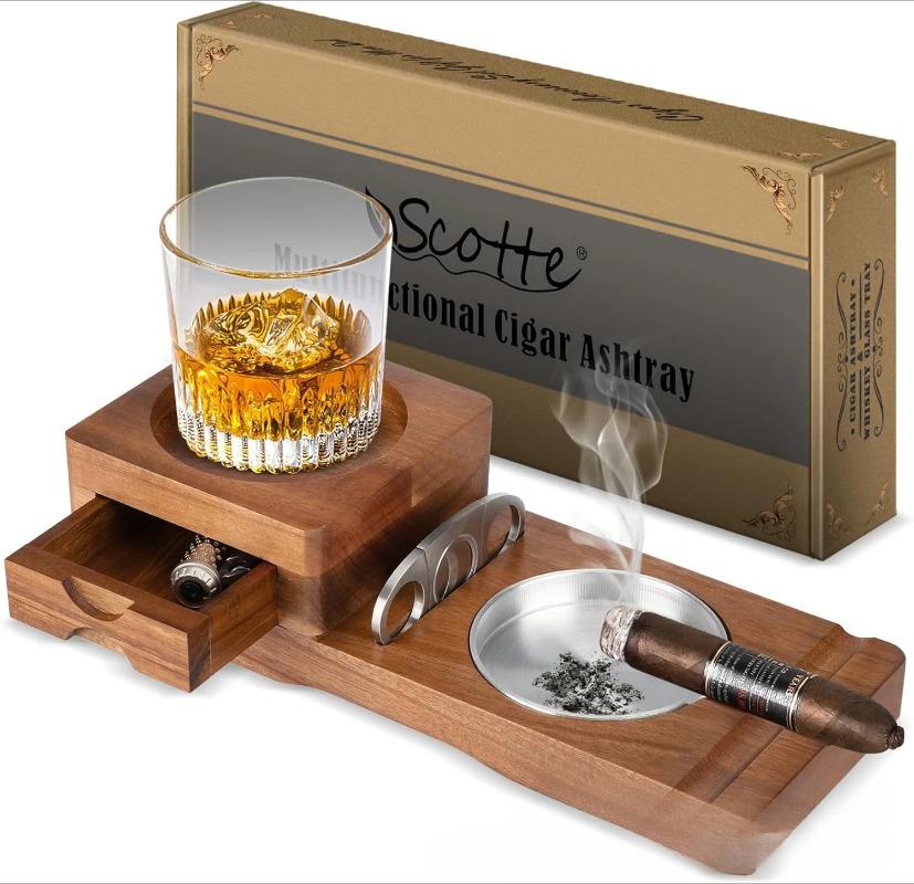 Multifunctional Solid Wood Cig - Men Accessories Drawer 评论和价格