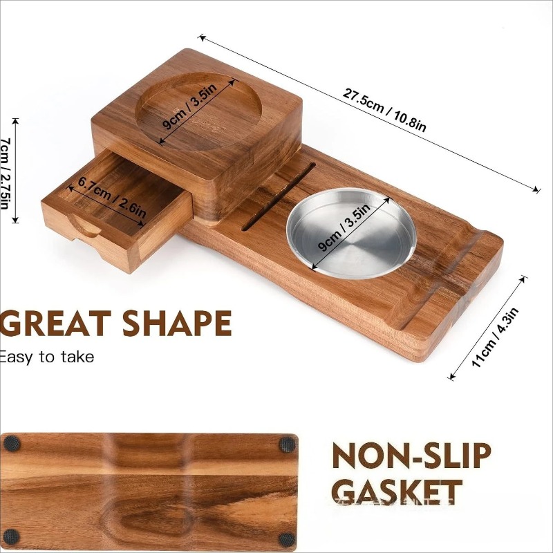 Multifunctional Solid Wood Cig - Men Accessories Drawer 评论和价格