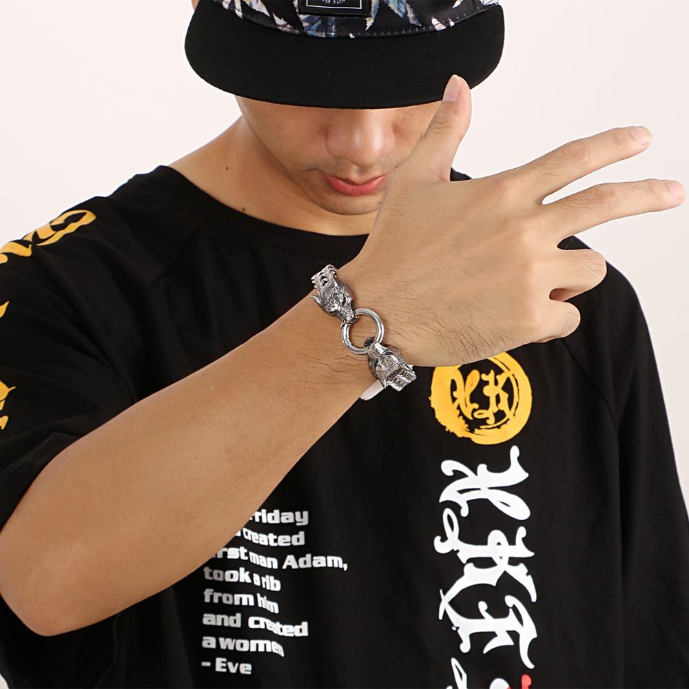 KALEN 19-23cm Rock Viking Wolf - Men Accessories Bd 评论和价格