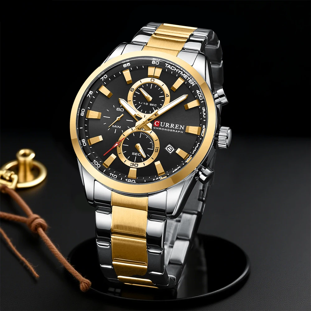 CURREN Casual Quartz Chrono Sp - Men'S Accessories And Jewelry 评论和价格