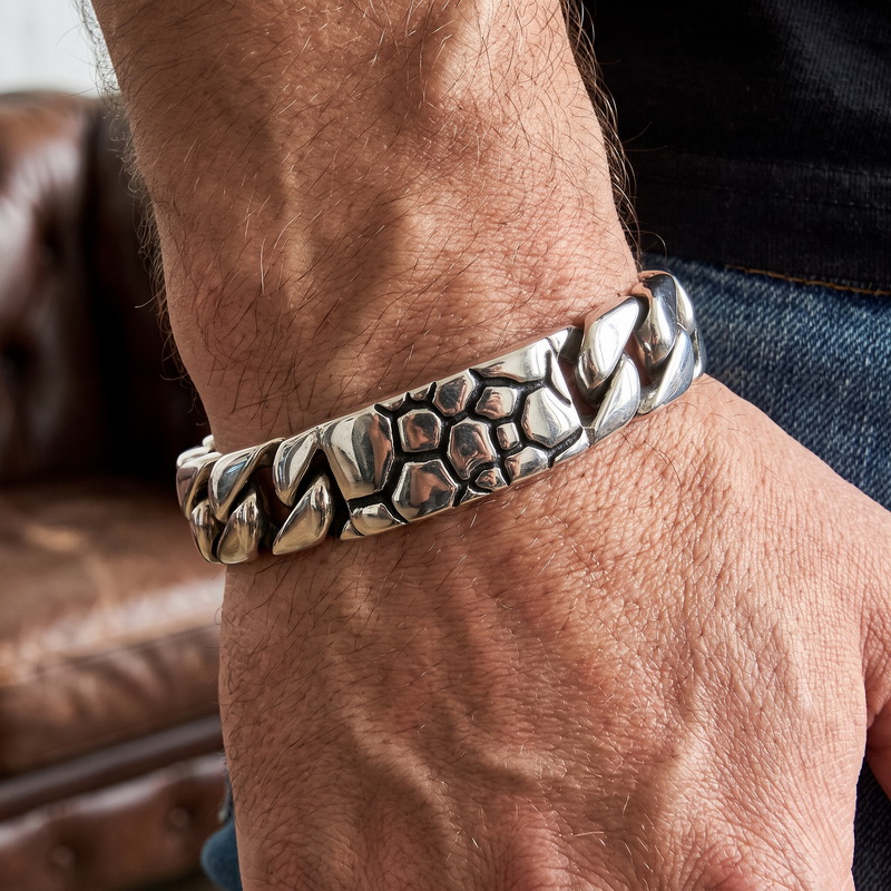 KALEN Vintage Stainless Steel  - Men Accessories Bd 评论和价格