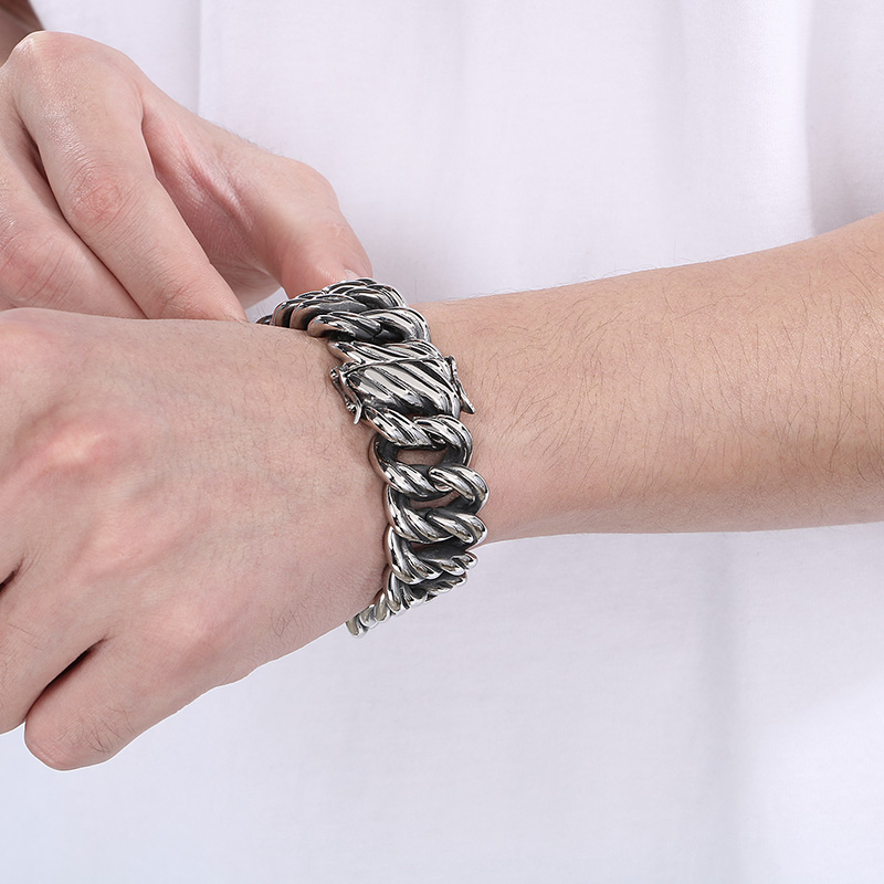 KALEN 22MM Twisted Link Chain  - Men Accessories Bd 评论和价格