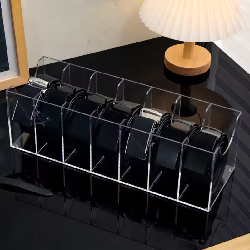 Clear Acrylic Belt Organizer w - Men Accessories Drawer 评论和价格