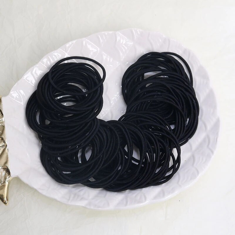 100PCS/Set Hair Ties Elastic R - Men Accessories Kit 评论和价格