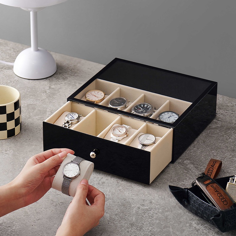 Plastic Watch Boxes Luxury 5/8 - Men Accessories Drawer 评论和价格