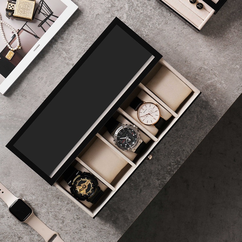 Plastic Watch Boxes Luxury 5/8 - Men Accessories Drawer 评论和价格