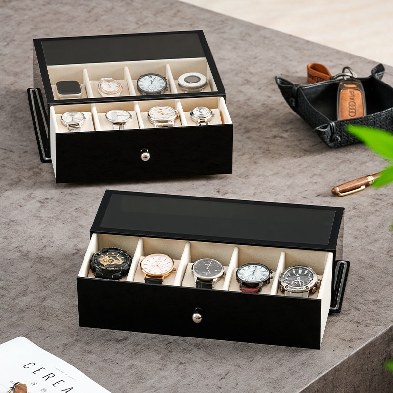 Plastic Watch Boxes Luxury 5/8 - Men Accessories Drawer 评论和价格