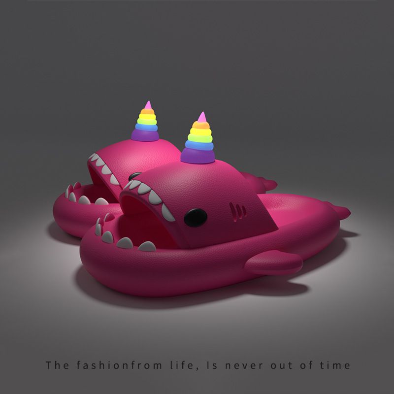Cute Shark Slippers for Women  - Men Accessories To Wear 评论和价格