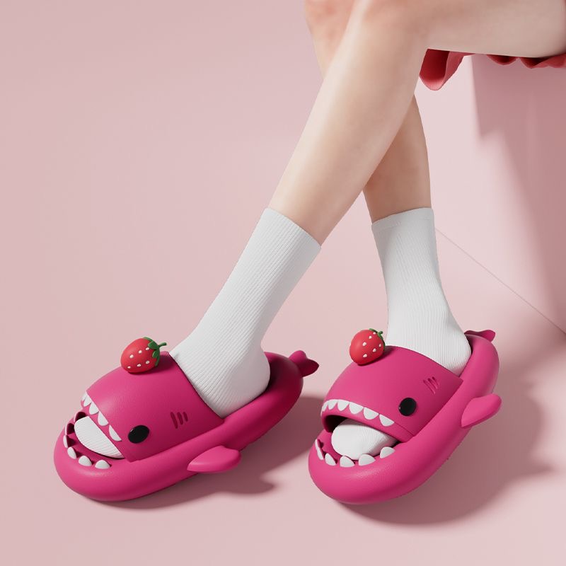 Cute Shark Slippers for Women  - Men Accessories To Wear 评论和价格