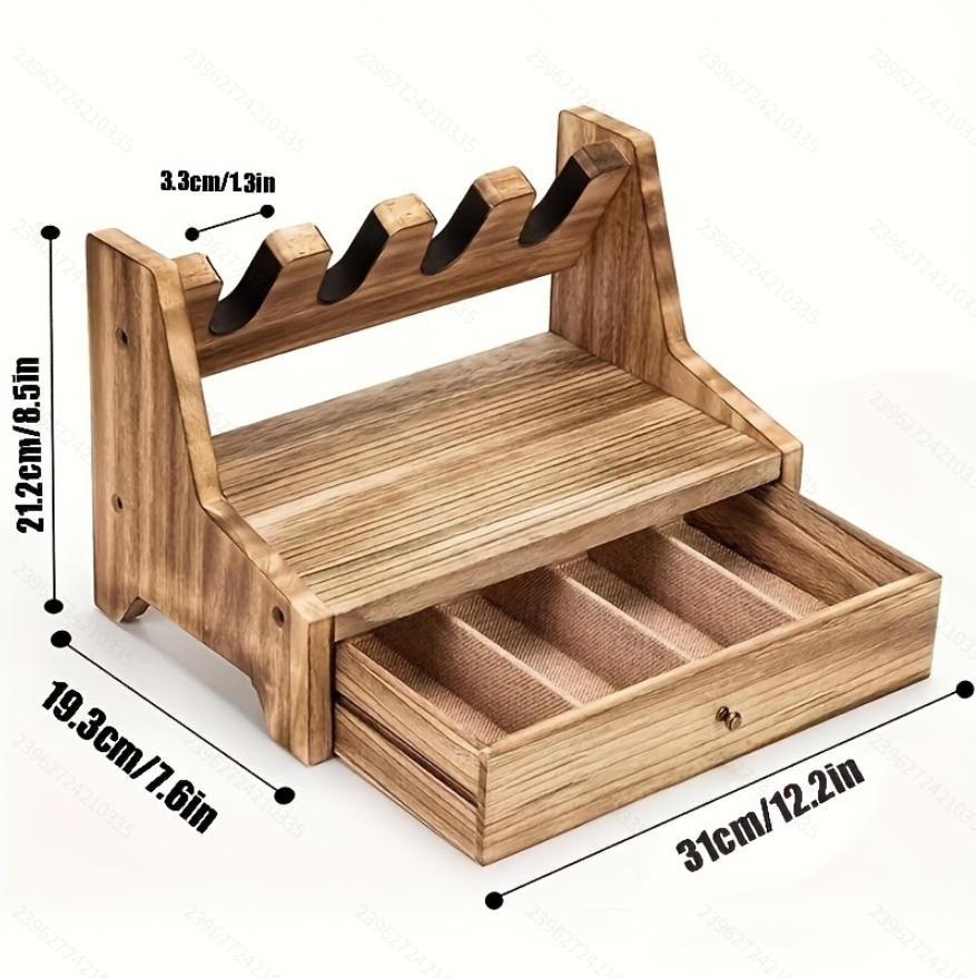 Solid Wood Pistol Storage Stan - Men Accessories Drawer 评论和价格