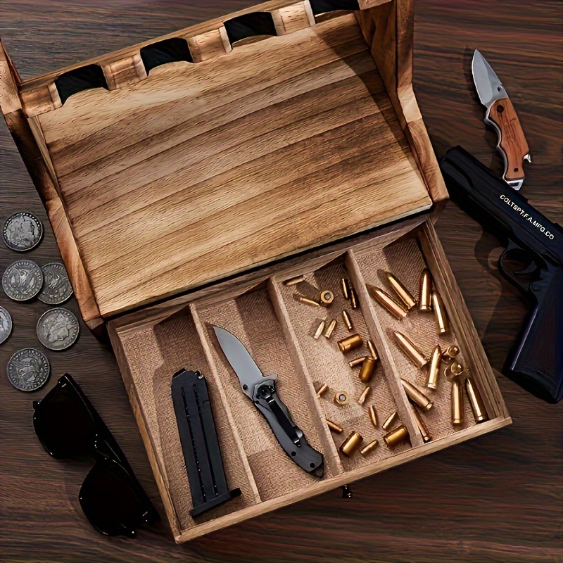 Solid Wood Pistol Storage Stan - Men Accessories Drawer 评论和价格