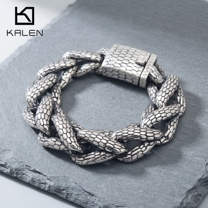 Kalen Snake Skin Cuban Link Me - Men Accessories Bd 评论和价格